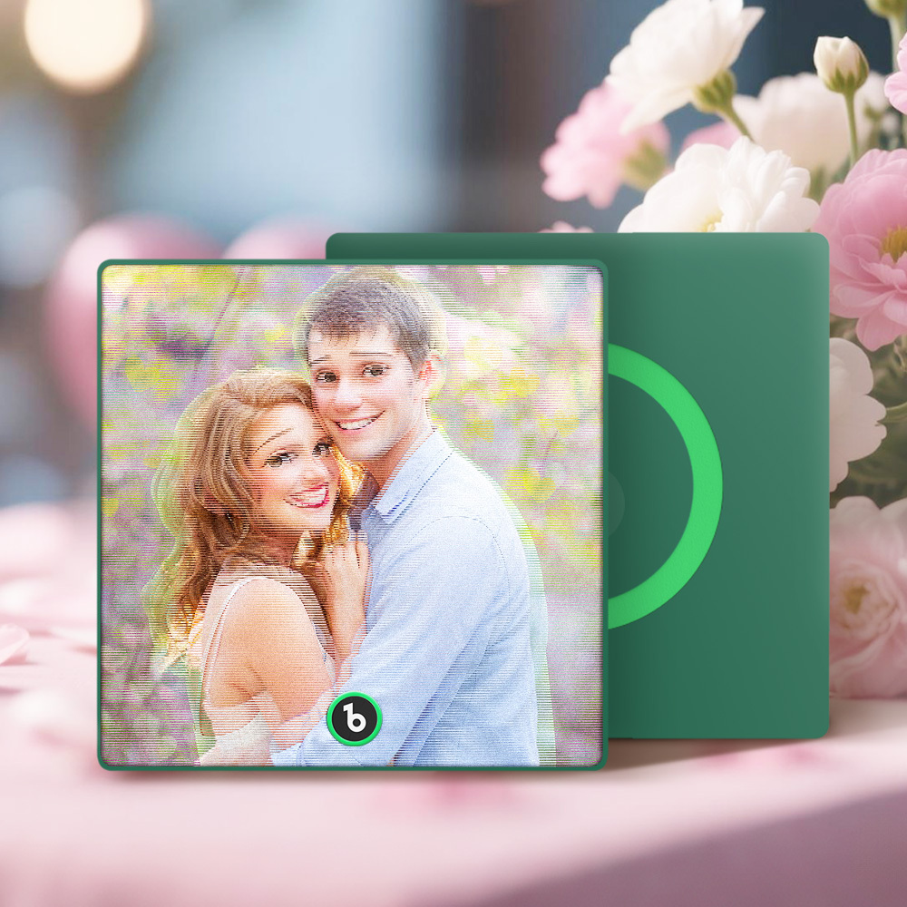 Aangepaste Disney Lenticulaire Muziekkoelkastmagneet, Gepersonaliseerd Portret, Cadeau Voor Het Afspelen Van Liedjes - SokkenFoto