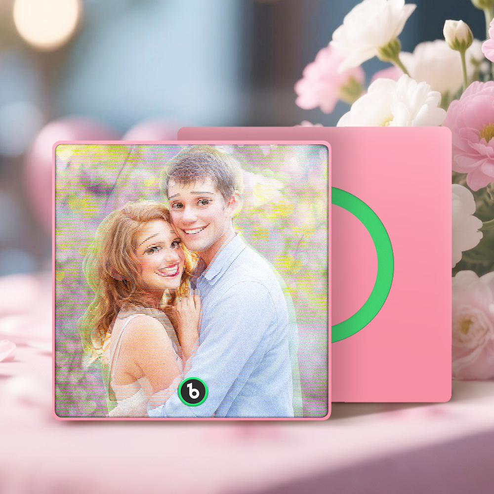 Aangepaste Disney Lenticulaire Muziekkoelkastmagneet, Gepersonaliseerd Portret, Cadeau Voor Het Afspelen Van Liedjes - SokkenFoto