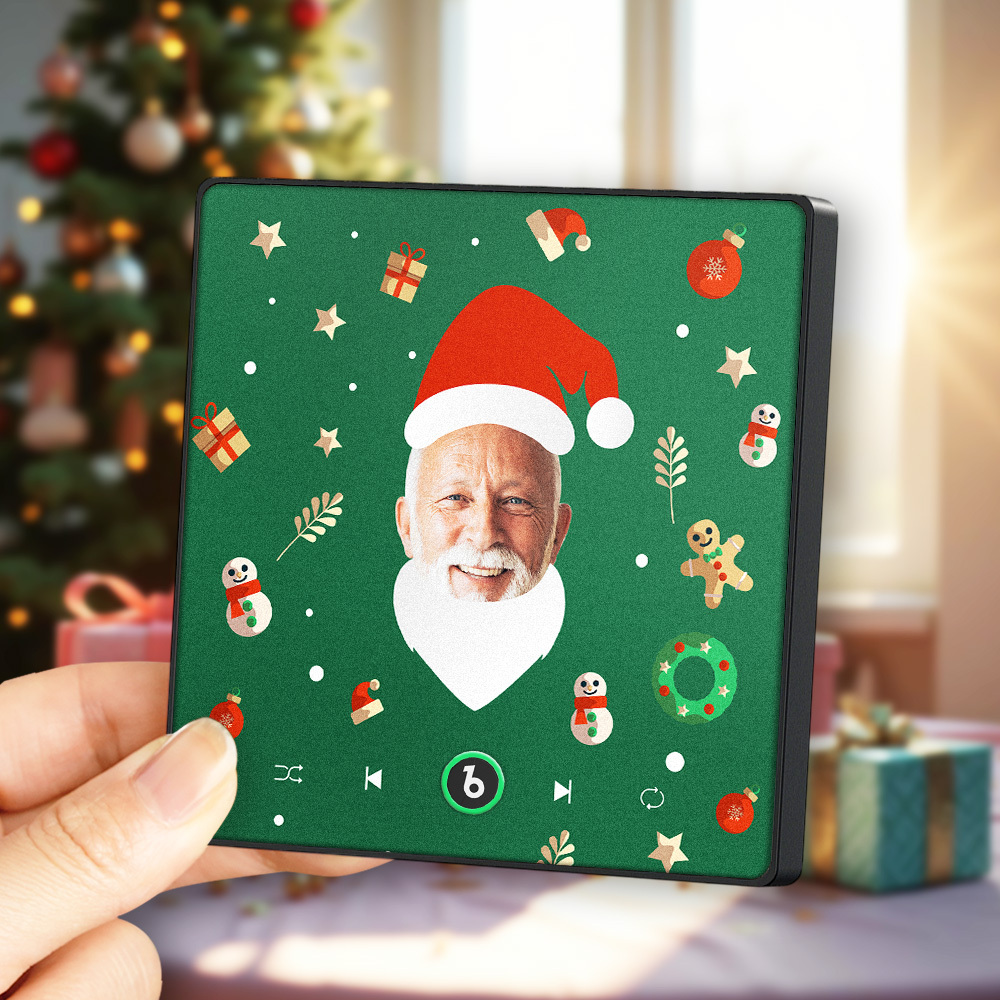 Aangepaste Kerstmuziek Koelkastmagneet Muziekalbum Koelkastmagneet Fotomuziekmuur Fotomuziekbeweging Die Gespeeld Kan Worden Cadeau-idee - SokkenFoto