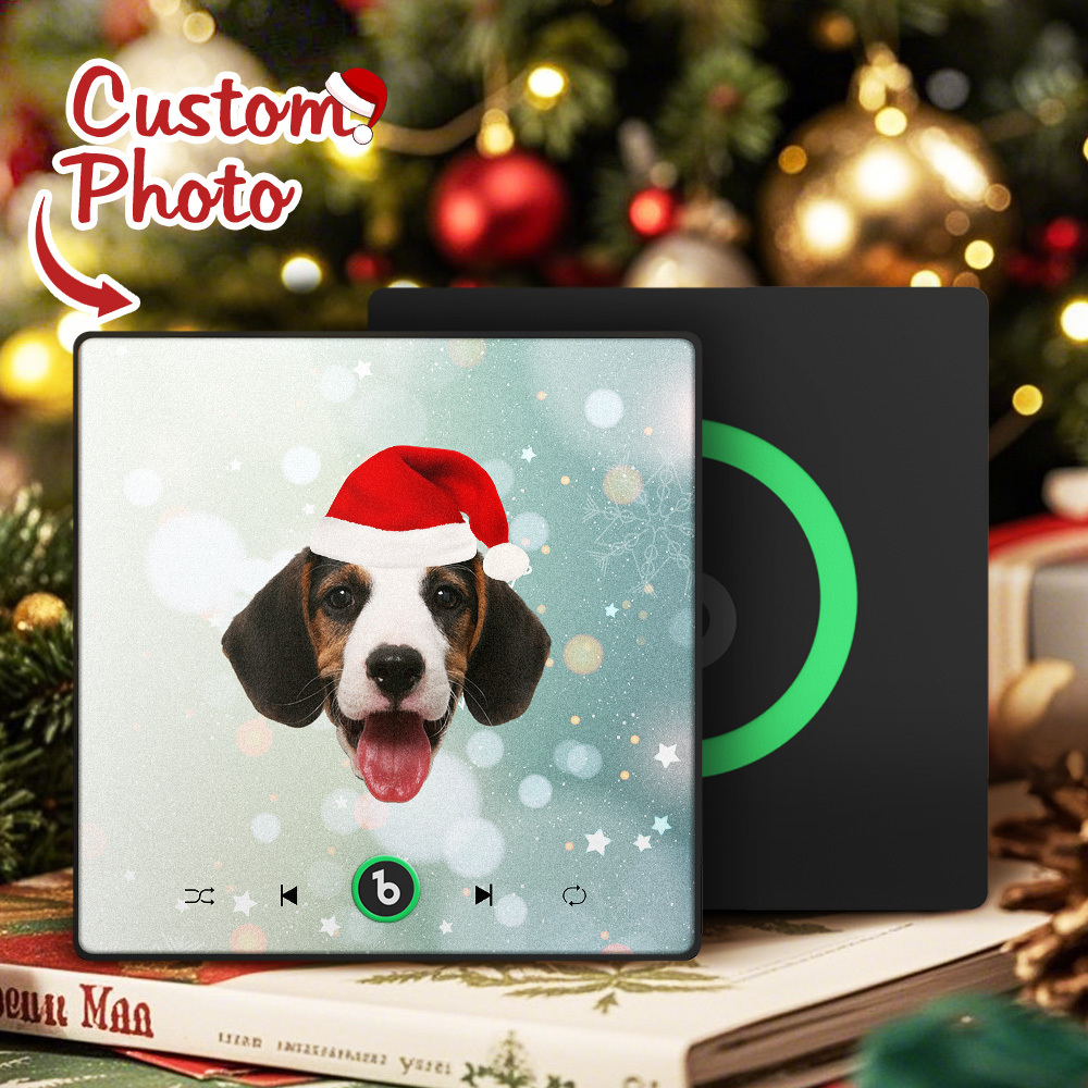 Aangepaste Kerstmuziek Koelkastmagneet Muziekalbum Koelkastmagneet Fotomuziekmuur Fotomuziekbeweging Die Gespeeld Kan Worden Cadeau-idee - SokkenFoto