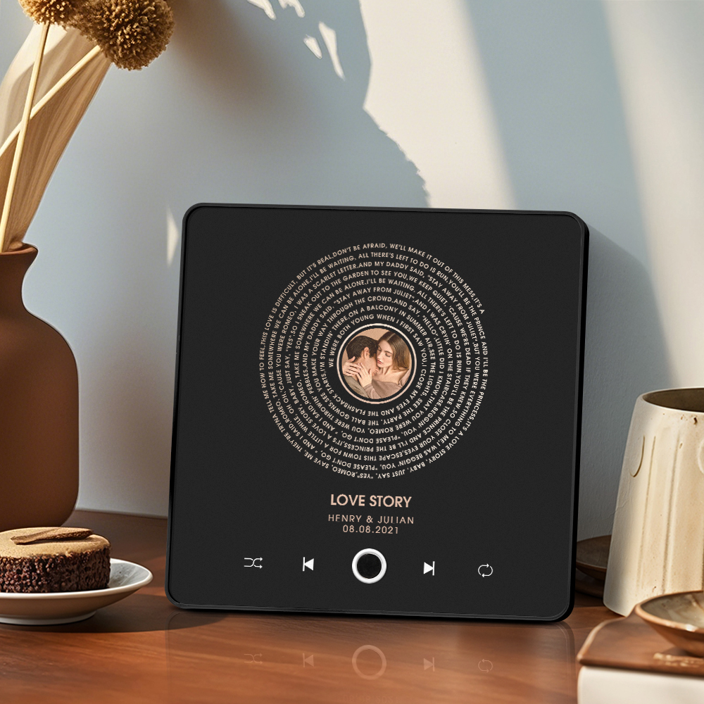 Aangepaste Muziek Koelkastmagneet Songteksten Fotosticker Geschenken Muziek Muur Fotosticker Muziekbeweging Die Kan Worden Gespeeld Zonder Mobiele Telefoon - SokkenFoto