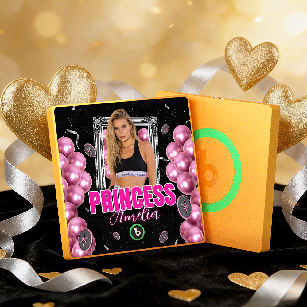 Gepersonaliseerde Koelkastmagneten Met Muziek, Prinsessenstijl, Kleurrijk Frame, Album, Koelkastmagneet Die Liedjes Kan Afspelen, Cadeau - SokkenFoto