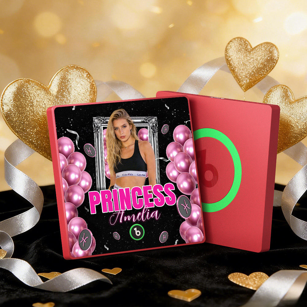 Gepersonaliseerde Koelkastmagneten Met Muziek, Prinsessenstijl, Kleurrijk Frame, Album, Koelkastmagneet Die Liedjes Kan Afspelen, Cadeau - SokkenFoto