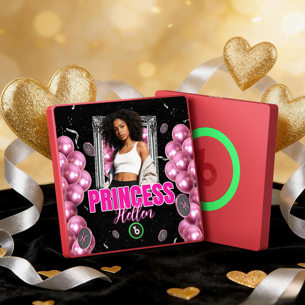 Gepersonaliseerde Koelkastmagneten Met Muziek, Prinsessenstijl, Kleurrijk Frame, Album, Koelkastmagneet Die Liedjes Kan Afspelen, Cadeau - SokkenFoto