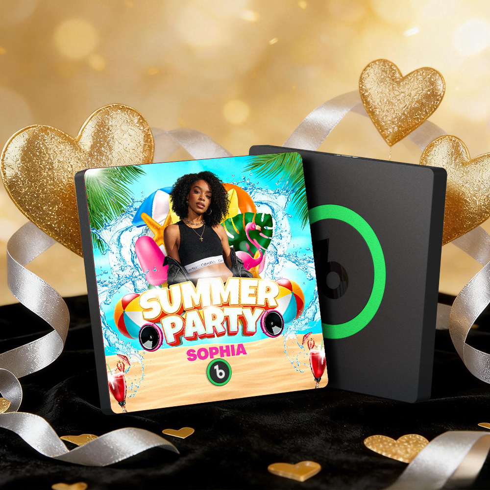 Gepersonaliseerde Koelkastmagneten Met Muziek, Kleurrijk Frame, Album, Magneet Die Liedjes Kan Afspelen, Hartje En Ballon, Valentijnsdagcadeau. - SokkenFoto