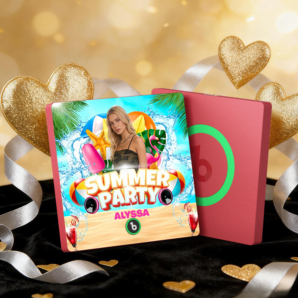 Gepersonaliseerde Koelkastmagneten Met Muziek, Kleurrijk Frame, Album, Magneet Die Liedjes Kan Afspelen, Hartje En Ballon, Valentijnsdagcadeau. - SokkenFoto