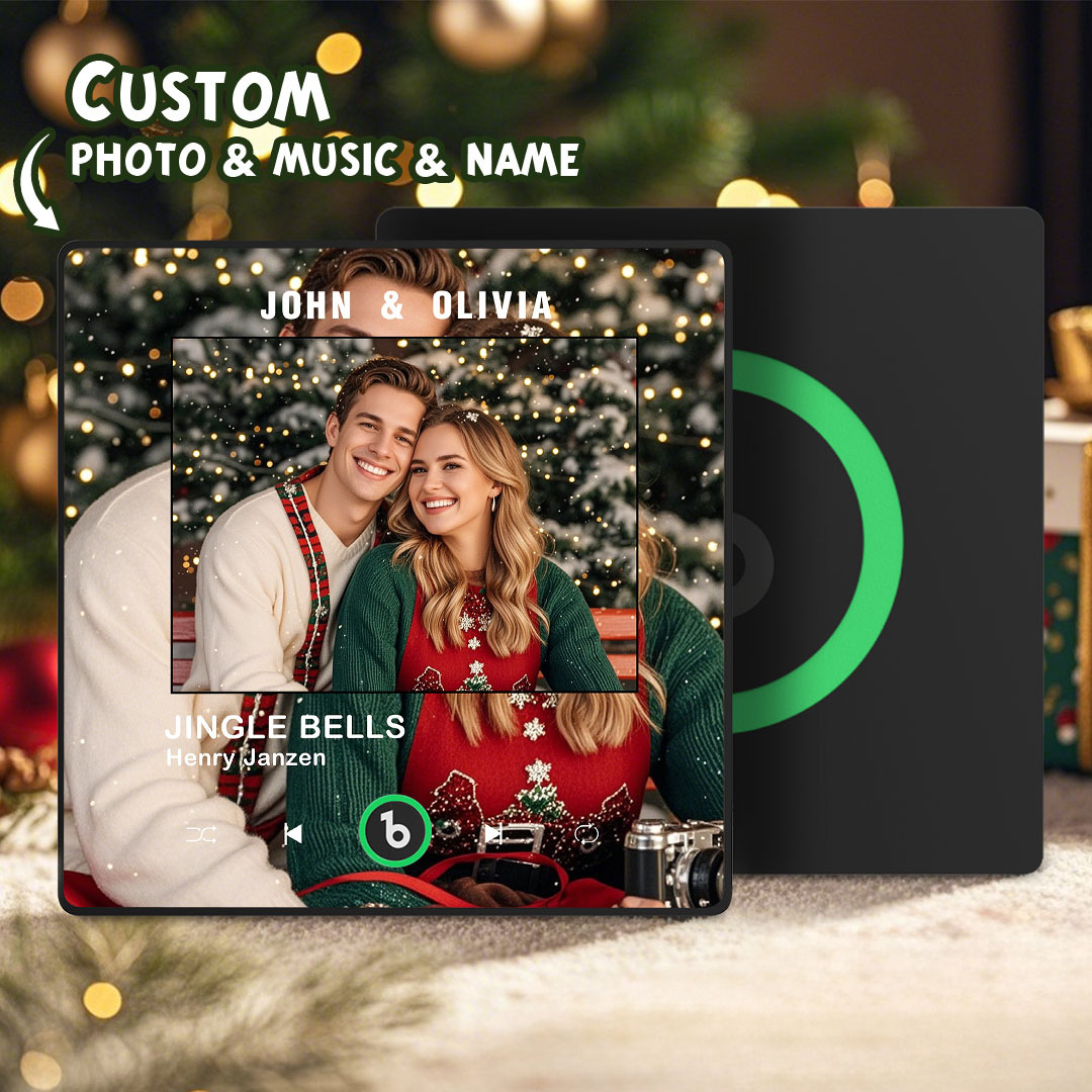 Gepersonaliseerde Muziekkoelkastmagneten Gepersonaliseerde Muziekkoelkastmagneet Kleurrijk Frame Albumkoelkastmagneet Kan Liedjes Afspelen Cadeau Voor Geliefde - SokkenFoto