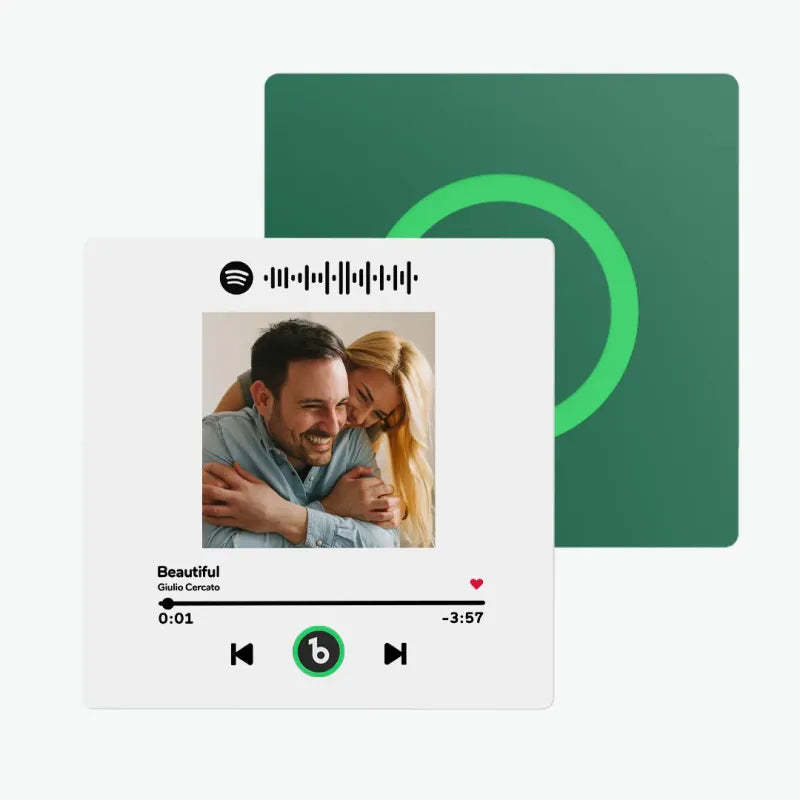 Aangepaste Muziekkoelkastmagneet Voor Vaderdag, Kleurrijk Framealbum, Koelkastmagneet, Muziekmuurfotosticker, Muziekbeweging Die Gespeeld Kan Worden, Cadeau - SokkenFoto
