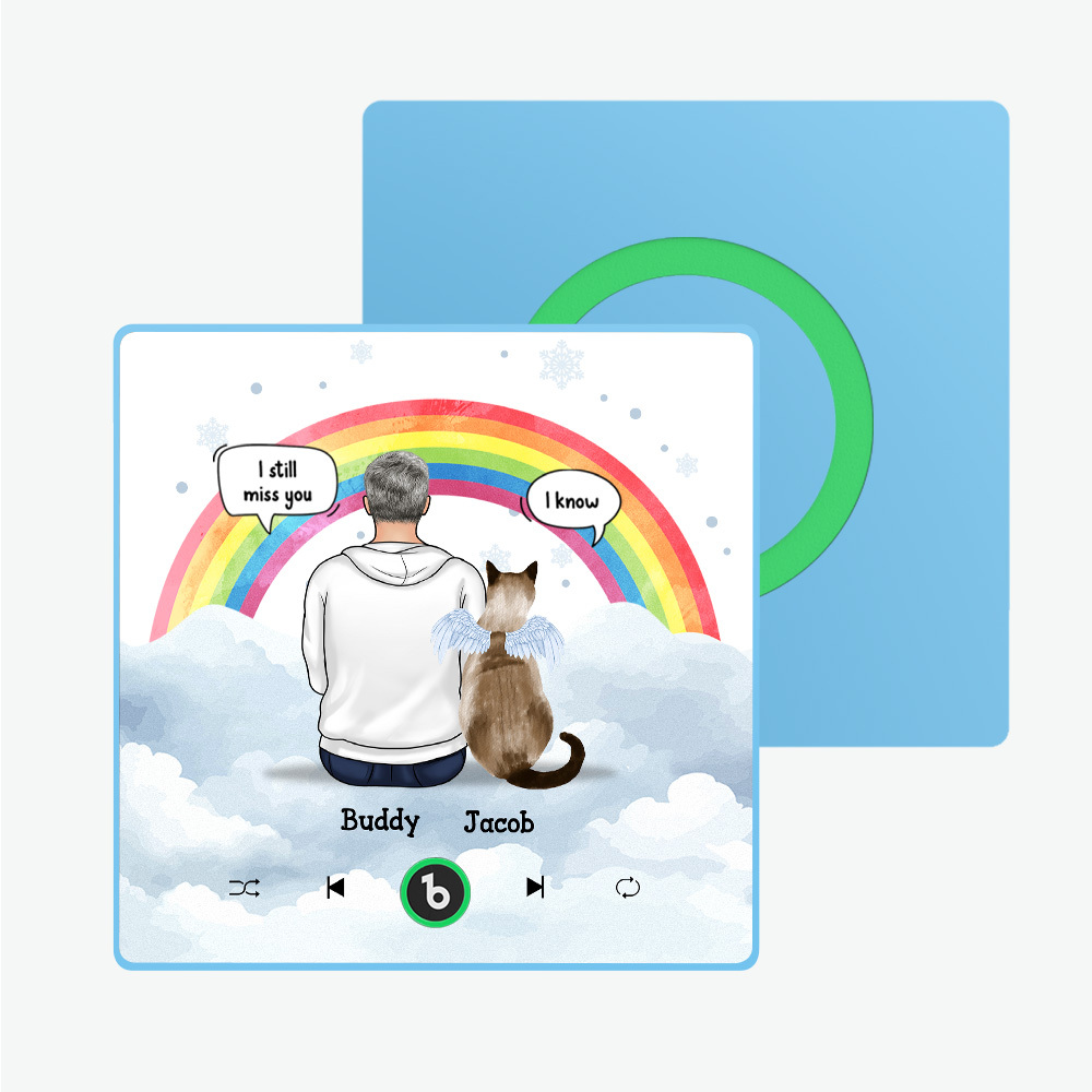 Aangepaste Album Fram Muziek Koelkastmagneet Foto Gepersonaliseerde Telefoon Muziek Koelkastmagneet Pro Aangepaste Karakter En Naam Koelkastmagneet Ik Mis Je Nog Steeds - SokkenFoto