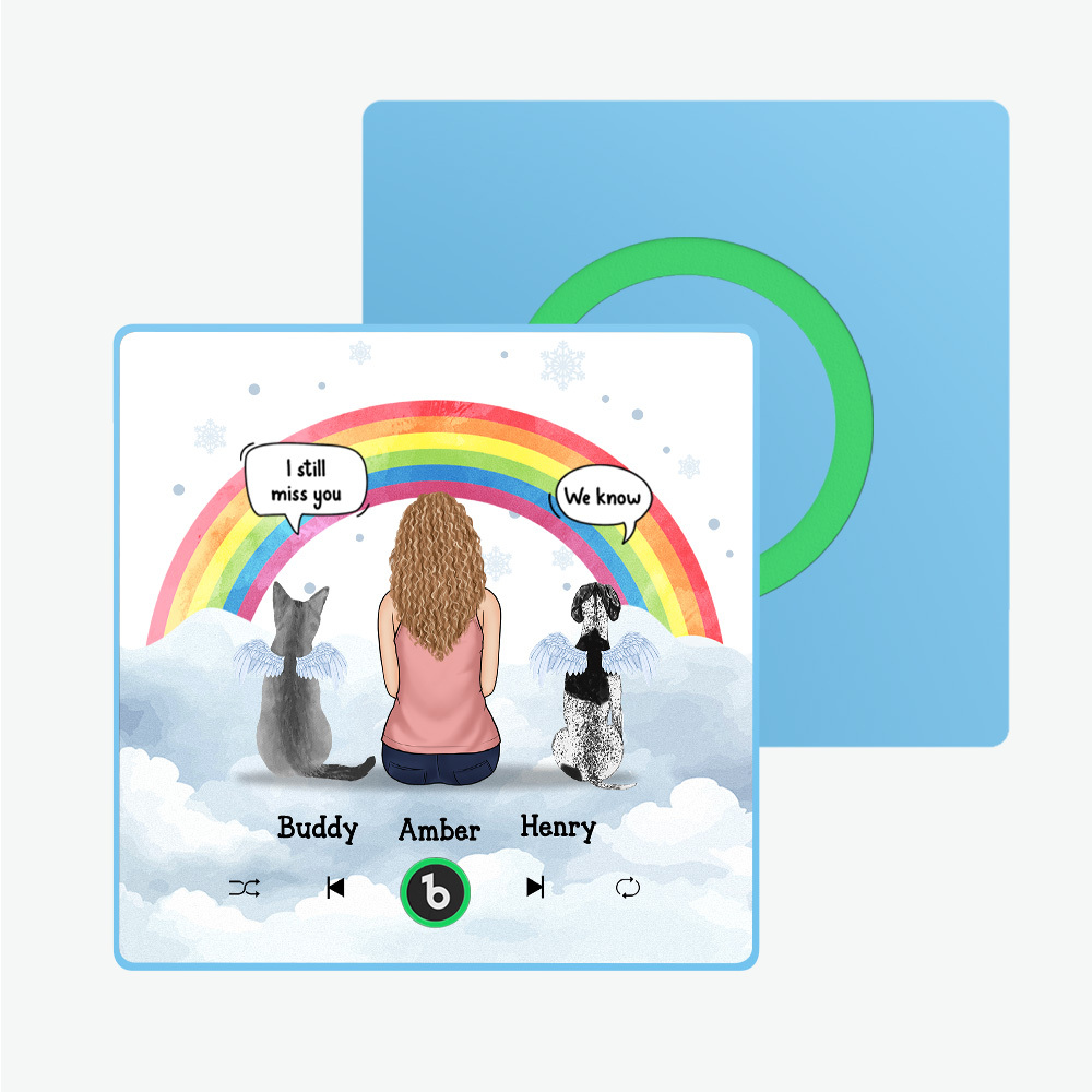 Aangepaste Album Fram Muziek Koelkastmagneet Foto Gepersonaliseerde Telefoon Muziek Koelkastmagneet Pro Aangepaste Karakter En Naam Koelkastmagneet Ik Mis Je Nog Steeds - SokkenFoto