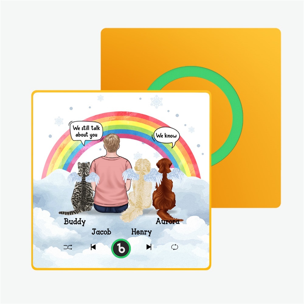 Aangepaste Album Fram Muziek Koelkastmagneet Foto Gepersonaliseerde Telefoon Muziek Koelkastmagneet Pro Aangepaste Karakter En Naam Koelkastmagneet Ik Mis Je Nog Steeds - SokkenFoto