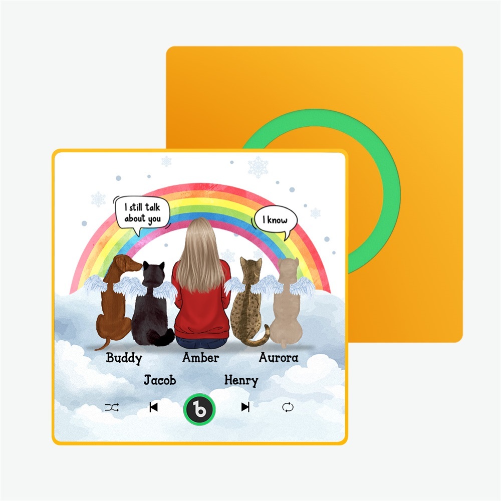 Aangepaste Album Fram Muziek Koelkastmagneet Foto Gepersonaliseerde Telefoon Muziek Koelkastmagneet Pro Aangepaste Karakter En Naam Koelkastmagneet Ik Mis Je Nog Steeds - SokkenFoto