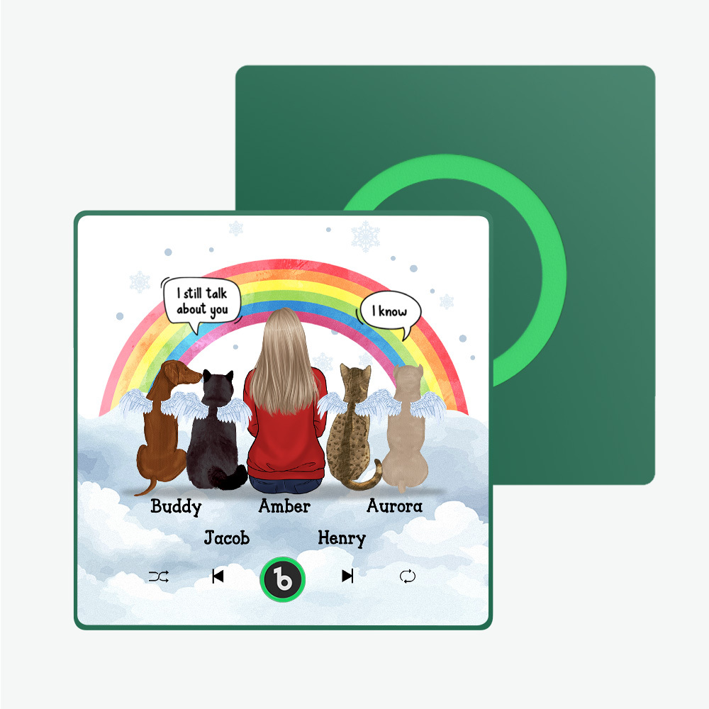 Aangepaste Album Fram Muziek Koelkastmagneet Foto Gepersonaliseerde Telefoon Muziek Koelkastmagneet Pro Aangepaste Karakter En Naam Koelkastmagneet Ik Mis Je Nog Steeds - SokkenFoto