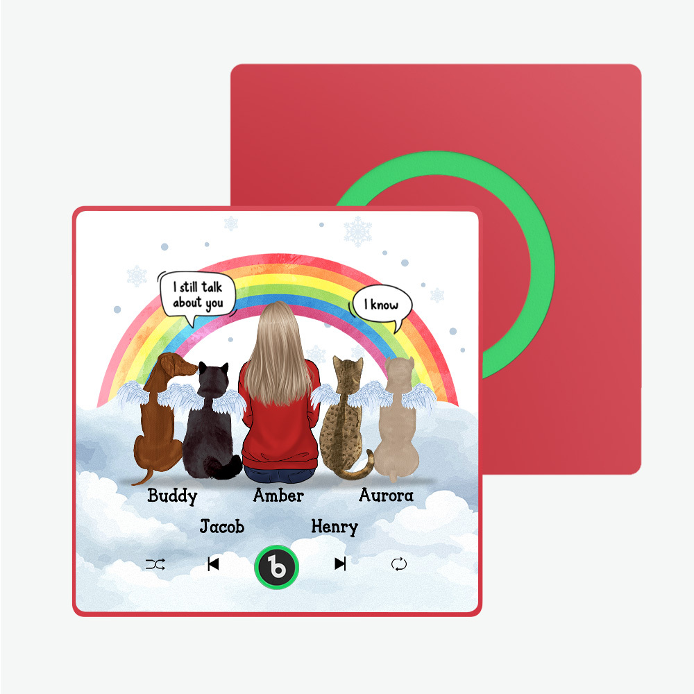 Aangepaste Album Fram Muziek Koelkastmagneet Foto Gepersonaliseerde Telefoon Muziek Koelkastmagneet Pro Aangepaste Karakter En Naam Koelkastmagneet Ik Mis Je Nog Steeds - SokkenFoto