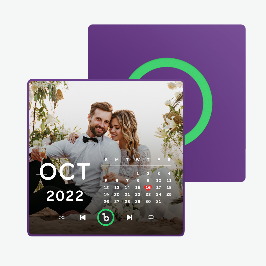 Gepersonaliseerde Muziekkoelkastmagneten Gepersonaliseerde Muziekkoelkastmagneet Kleurrijk Frame Albumkoelkastmagneet Kan Liedjes Afspelen Cadeau Voor Geliefde - SokkenFoto