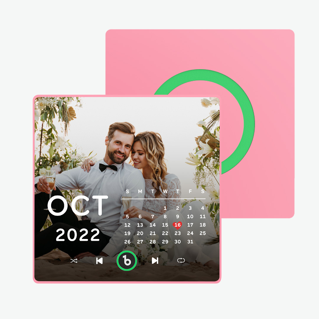 Gepersonaliseerde Muziekkoelkastmagneten Gepersonaliseerde Muziekkoelkastmagneet Kleurrijk Frame Albumkoelkastmagneet Kan Liedjes Afspelen Cadeau Voor Geliefde - SokkenFoto