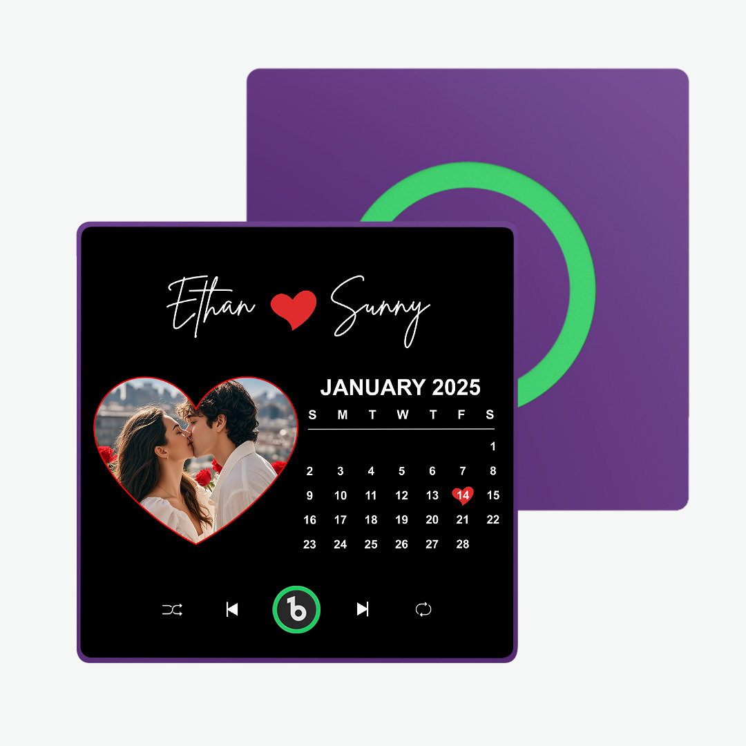 Gepersonaliseerde Muziekkoelkastmagneten Gepersonaliseerde Muziekkoelkastmagneet Kleurrijk Frame Albumkoelkastmagneet Kan Liedjes Afspelen Cadeau Voor Geliefde - SokkenFoto