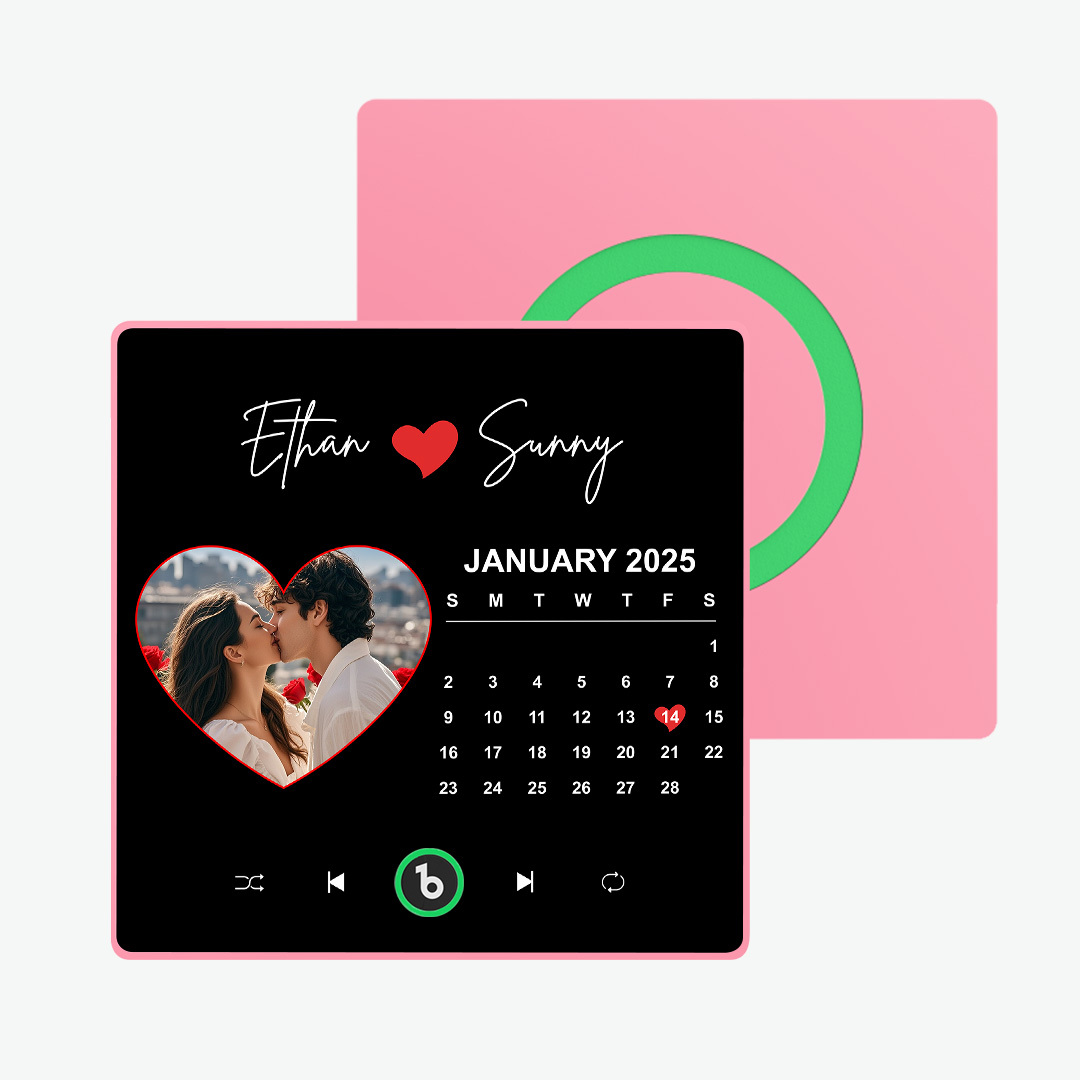 Gepersonaliseerde Muziekkoelkastmagneten Gepersonaliseerde Muziekkoelkastmagneet Kleurrijk Frame Albumkoelkastmagneet Kan Liedjes Afspelen Cadeau Voor Geliefde - SokkenFoto