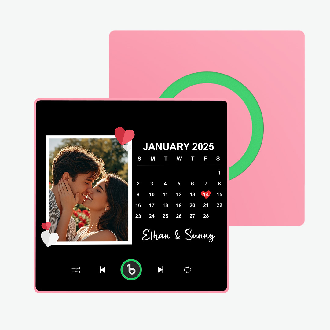 Gepersonaliseerde Muziekkoelkastmagneten Gepersonaliseerde Muziekkoelkastmagneet Kleurrijk Frame Albumkoelkastmagneet Kan Liedjes Afspelen Cadeau Voor Geliefde - SokkenFoto