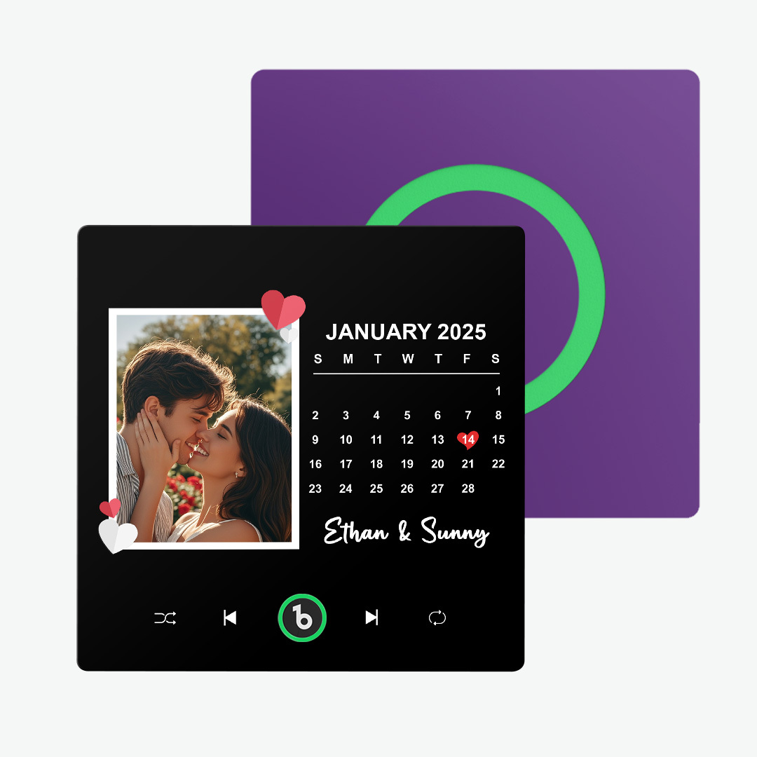 Gepersonaliseerde Muziekkoelkastmagneten Gepersonaliseerde Muziekkoelkastmagneet Kleurrijk Frame Albumkoelkastmagneet Kan Liedjes Afspelen Cadeau Voor Geliefde - SokkenFoto