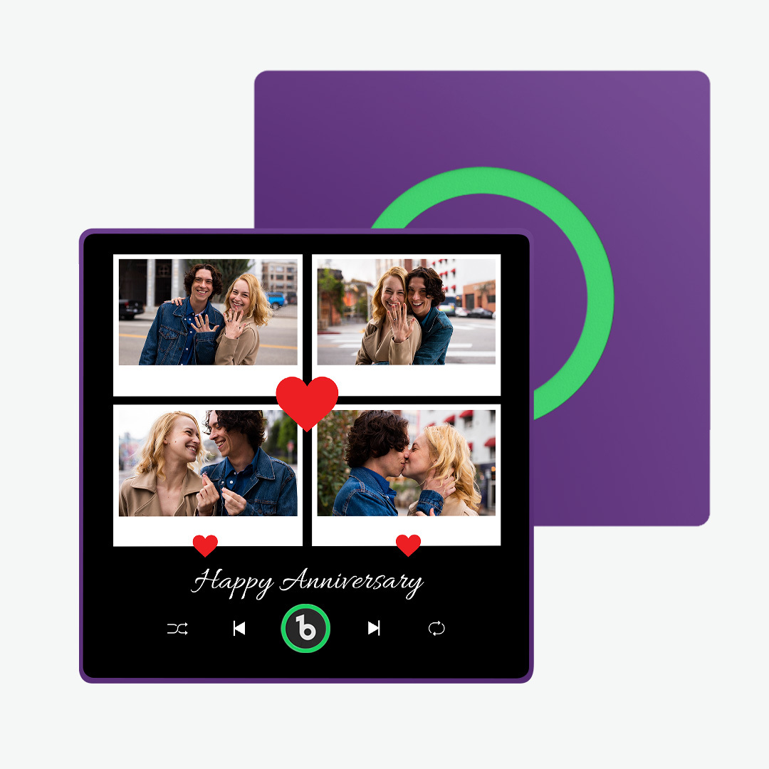 Gepersonaliseerde Muziekkoelkastmagneten Gepersonaliseerde Muziekkoelkastmagneet Kleurrijk Frame Albumkoelkastmagneet Kan Liedjes Afspelen Cadeau Voor Geliefde - SokkenFoto