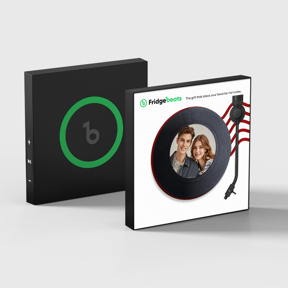 Aangepaste Muziek- En Foto-koelkastmagneet Kan 1-6 Vinyl En Liedjes Aanpassen