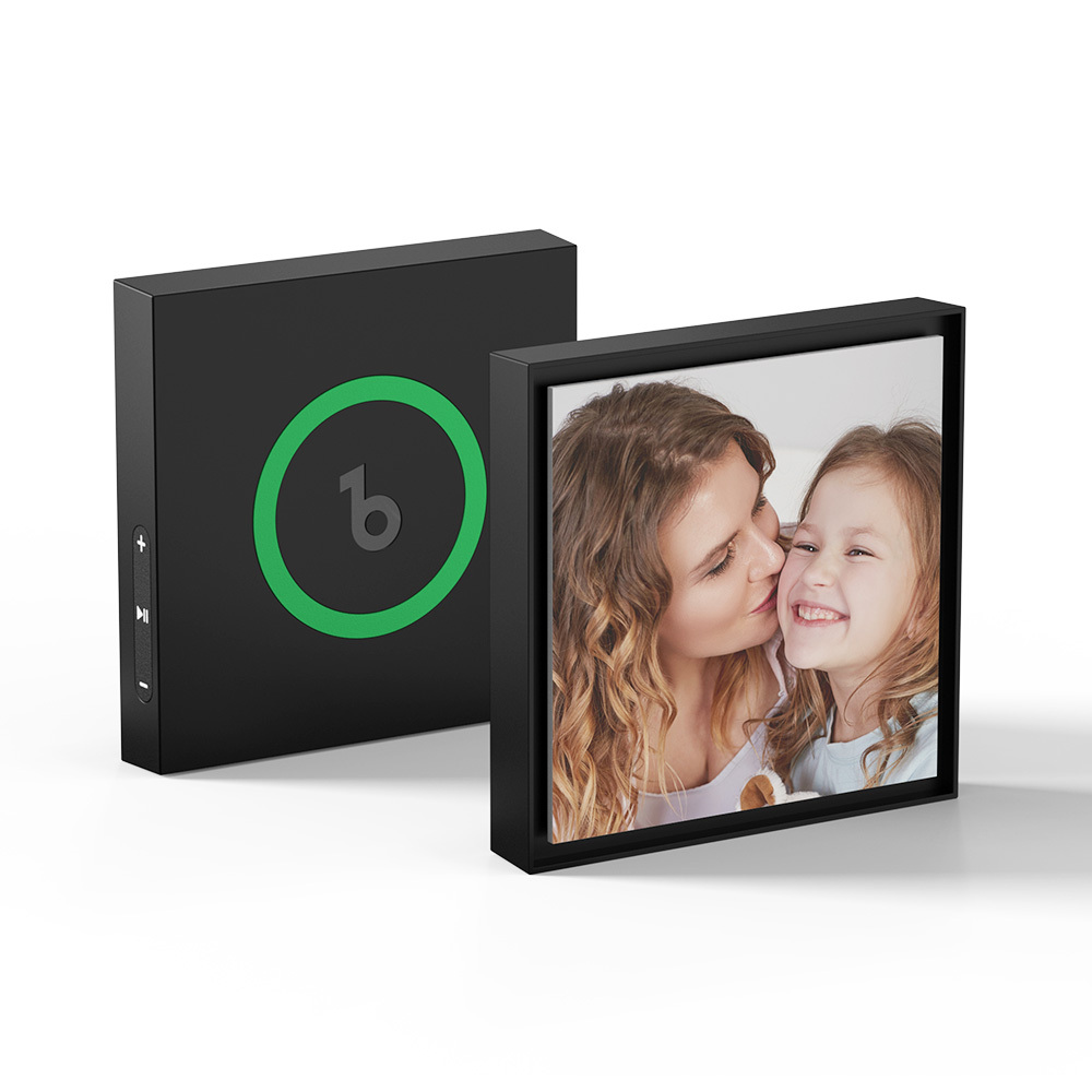 Vaderdagcadeau Met Aangepaste Muziek En Foto Koelkastmagneet. Kan 1-6 Vinyls En Liedjes Personaliseren. - SokkenFoto