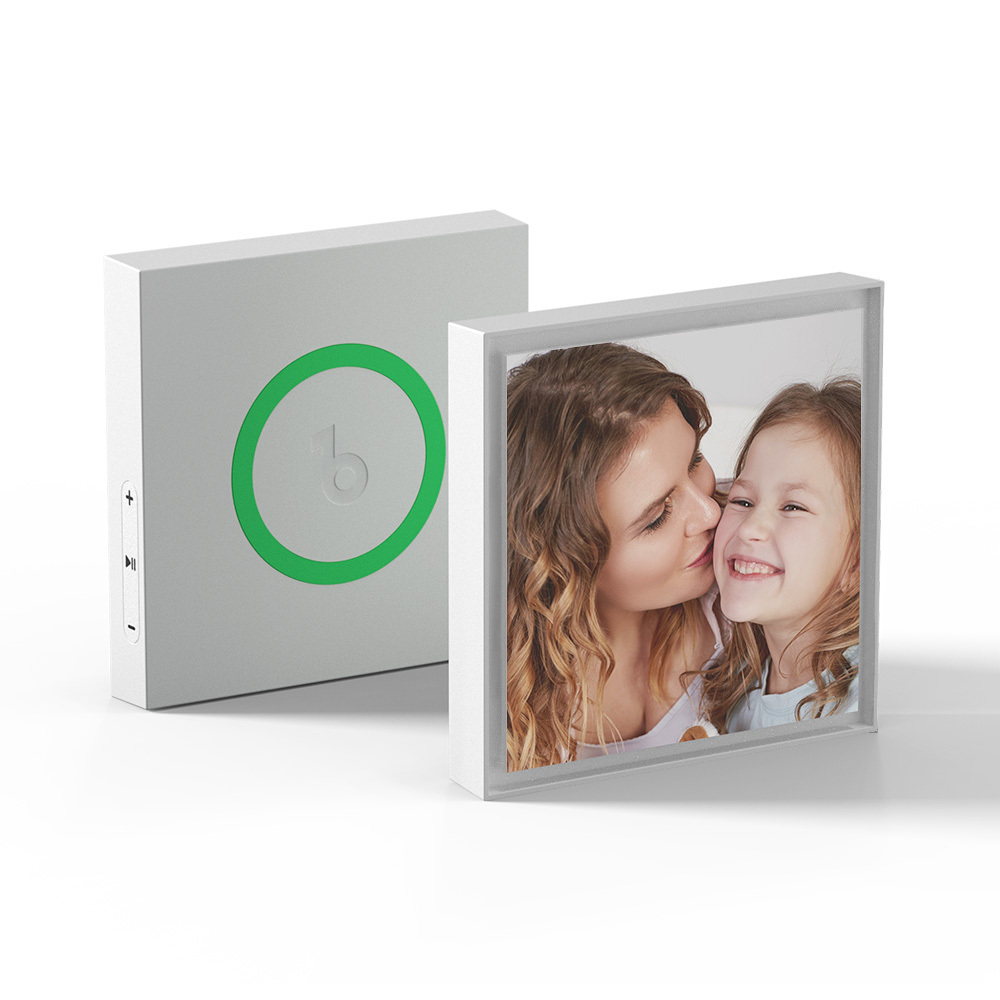Vaderdagcadeau Met Aangepaste Muziek En Foto Koelkastmagneet. Kan 1-6 Vinyls En Liedjes Personaliseren. - SokkenFoto