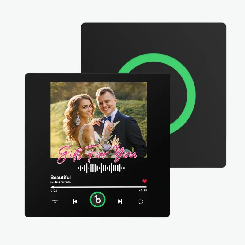 Aangepaste Muziek Koelkastmagneet Muziek Muur Foto Sticker Die Muziek Speelt Zonder Mobiele Telefoon Meerdere Stijlen Paar Geschenken - SokkenFoto