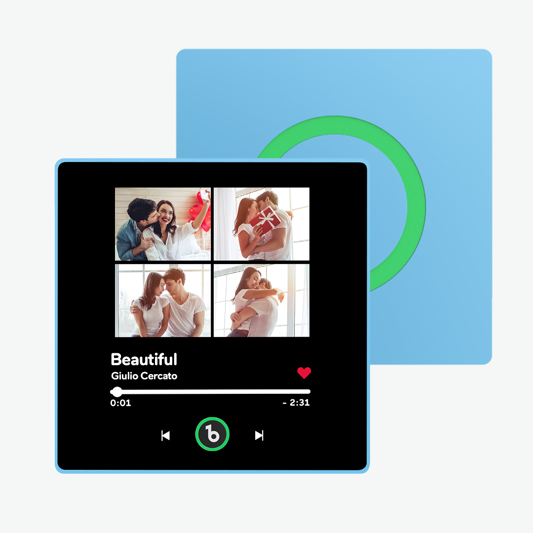 Aangepaste Muziek Koelkastmagneet Gepersonaliseerde Koelkastmagneet Met Meerdere Foto's Kan Liedjes Afspelen
