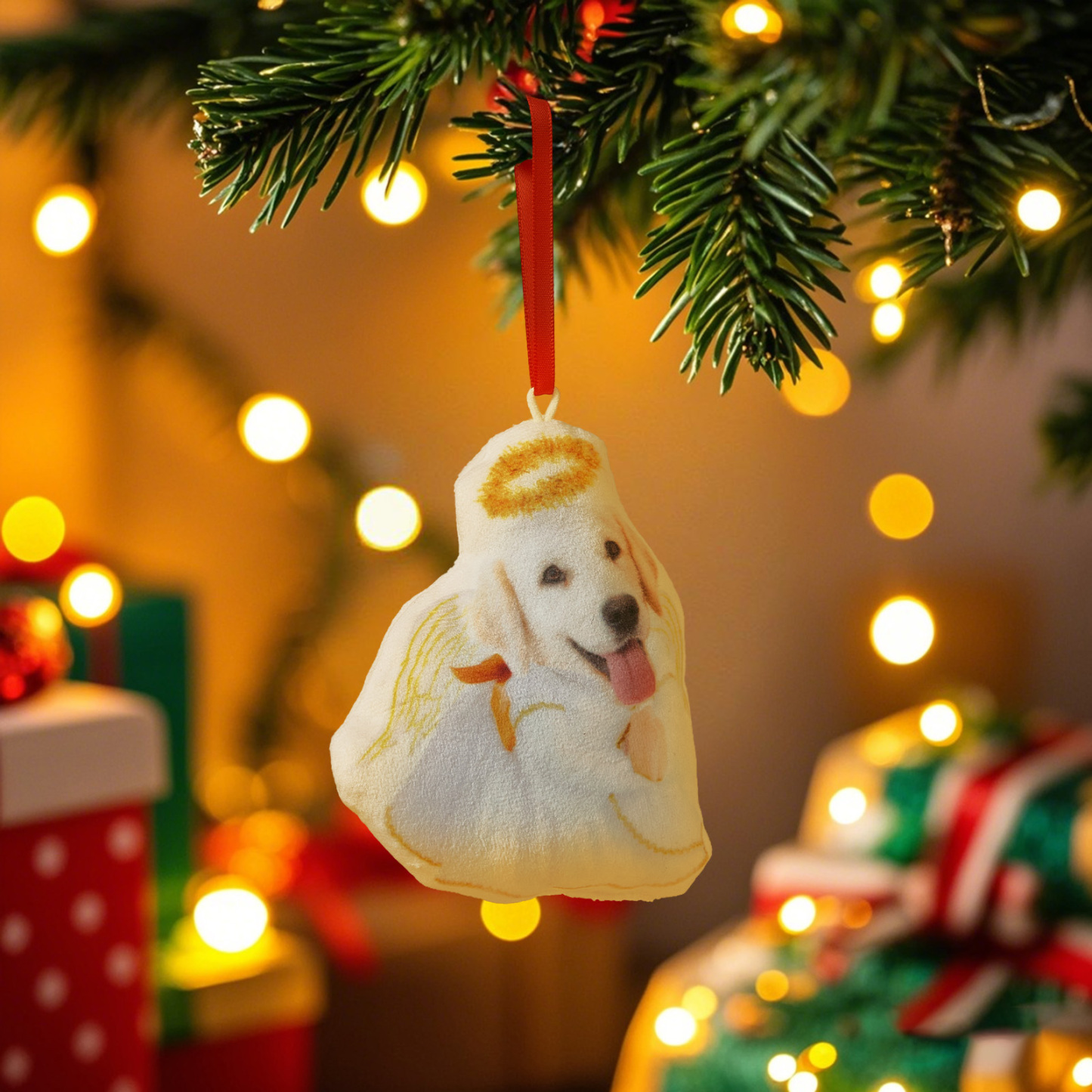 Gepersonaliseerde Foto Minime Kerstboom Ornament Kerstmis Versieren Cadeau Voor Familie Voor Dierenliefhebber - SokkenFoto