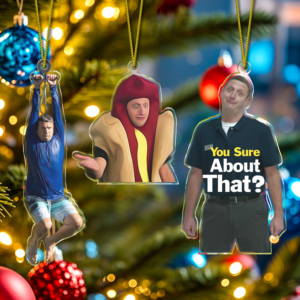 Grappig Tim Robinson Zipline-ornament - SokkenFoto