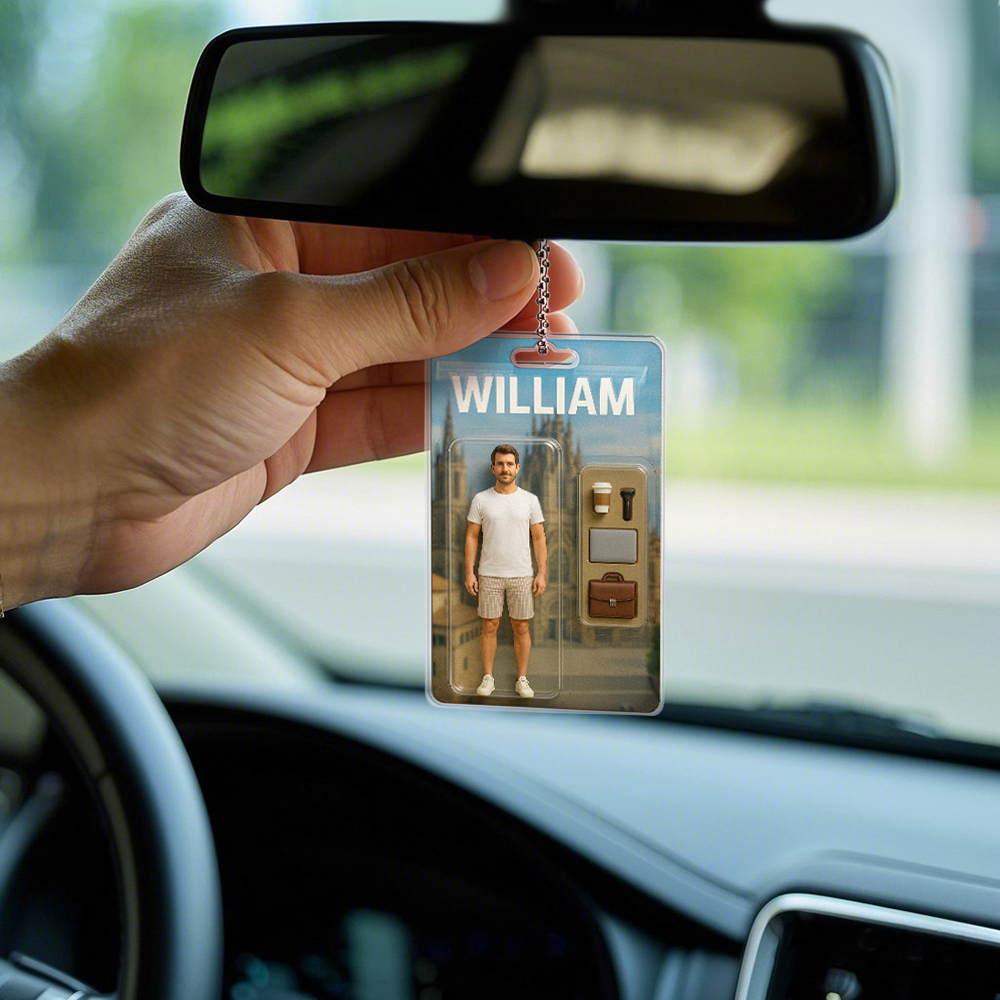 Volledig Aanpasbaar 3d-effect Actiefiguurpakket, Verpakking, Speelgoedkist, Kunstgeschenk, Gepersonaliseerd Acryl Autohanger, Cadeau Voor Afstuderen - SokkenFoto