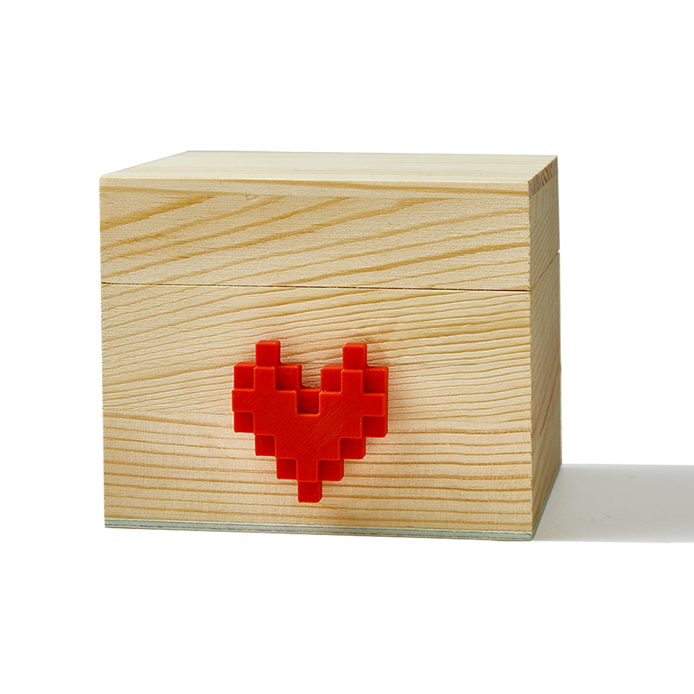 Lovebox Foto Messenger Gepersonaliseerde Houten Berichtendoos Cadeau Voor Een Lange Afstandsrelatie Voor Partner, Familie, Koppels, Kinderen - SokkenFoto