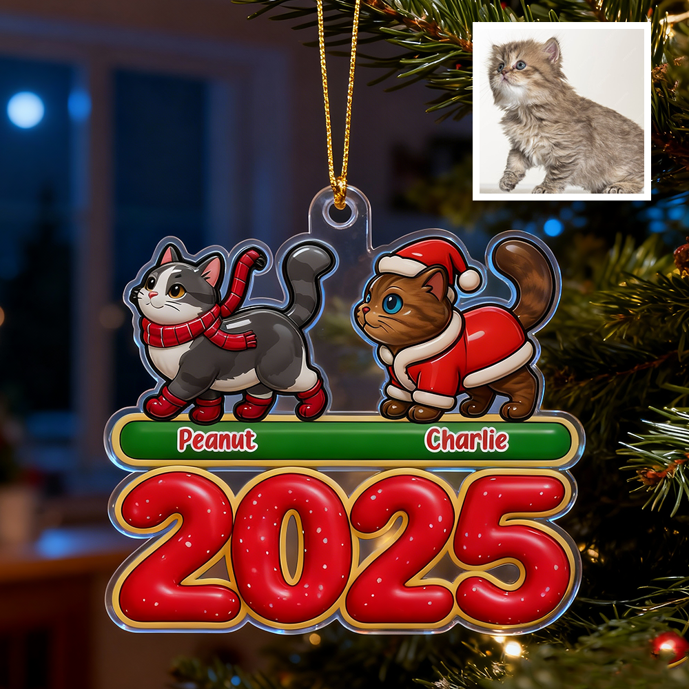 Gepersonaliseerde Autohanger Van Acryl - Kerstcadeaus Voor Een Leuk Moment - Cadeau Met Aangepaste Naam Voor Vriendje En Vriendinnetje En Familieliefhebbers - SokkenFoto