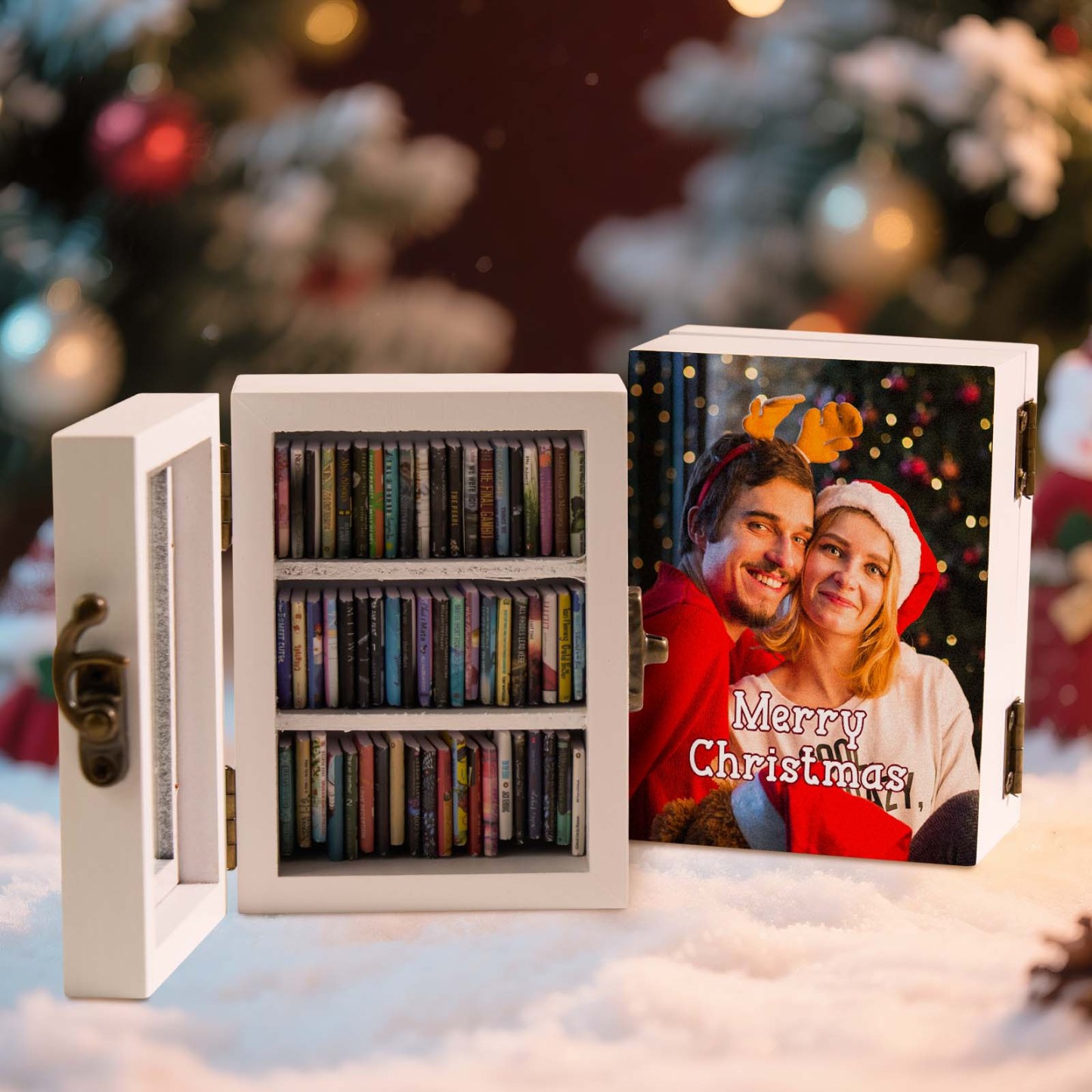 Gepersonaliseerde Pocket Edition Boekenkast Met Angst, Mini Boekenkast, Miniatuur Landschap, Miniatuur Boekenkast, Cadeau Voor Boekenliefhebbers, Studeerkamerdecoratie