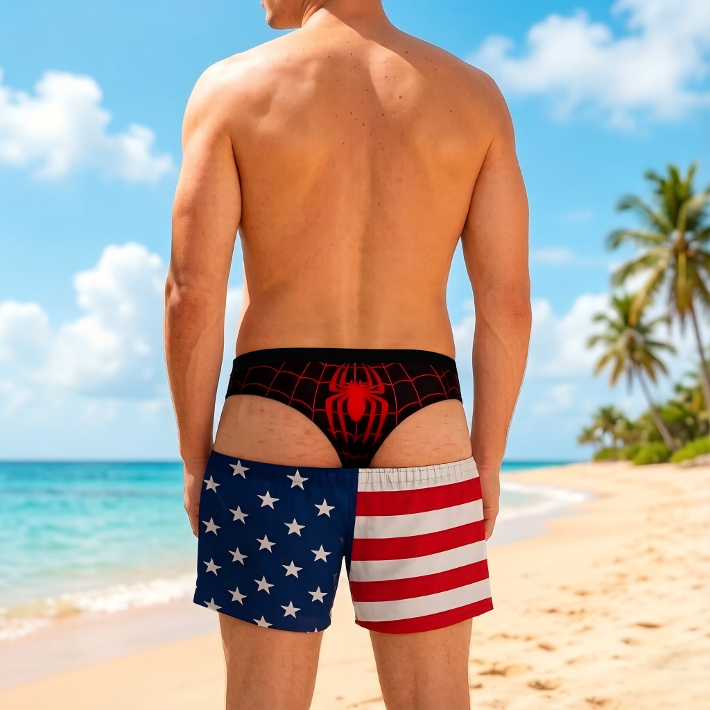Gepersonaliseerde Grappige Zwembroeken Voor Mannen Met Optische Illusie, Leuke Feestzwembroeken, Cadeau Voor Man Of Vriend. - SokkenFoto