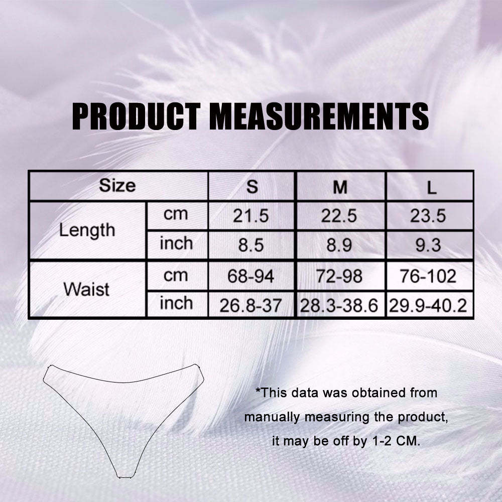 Aangepaste Gezicht Ketting Gekoppeld Solide Panty Gepersonaliseerd Ik Likte Het Thong Valentijnsdag Geschenk - SokkenFoto