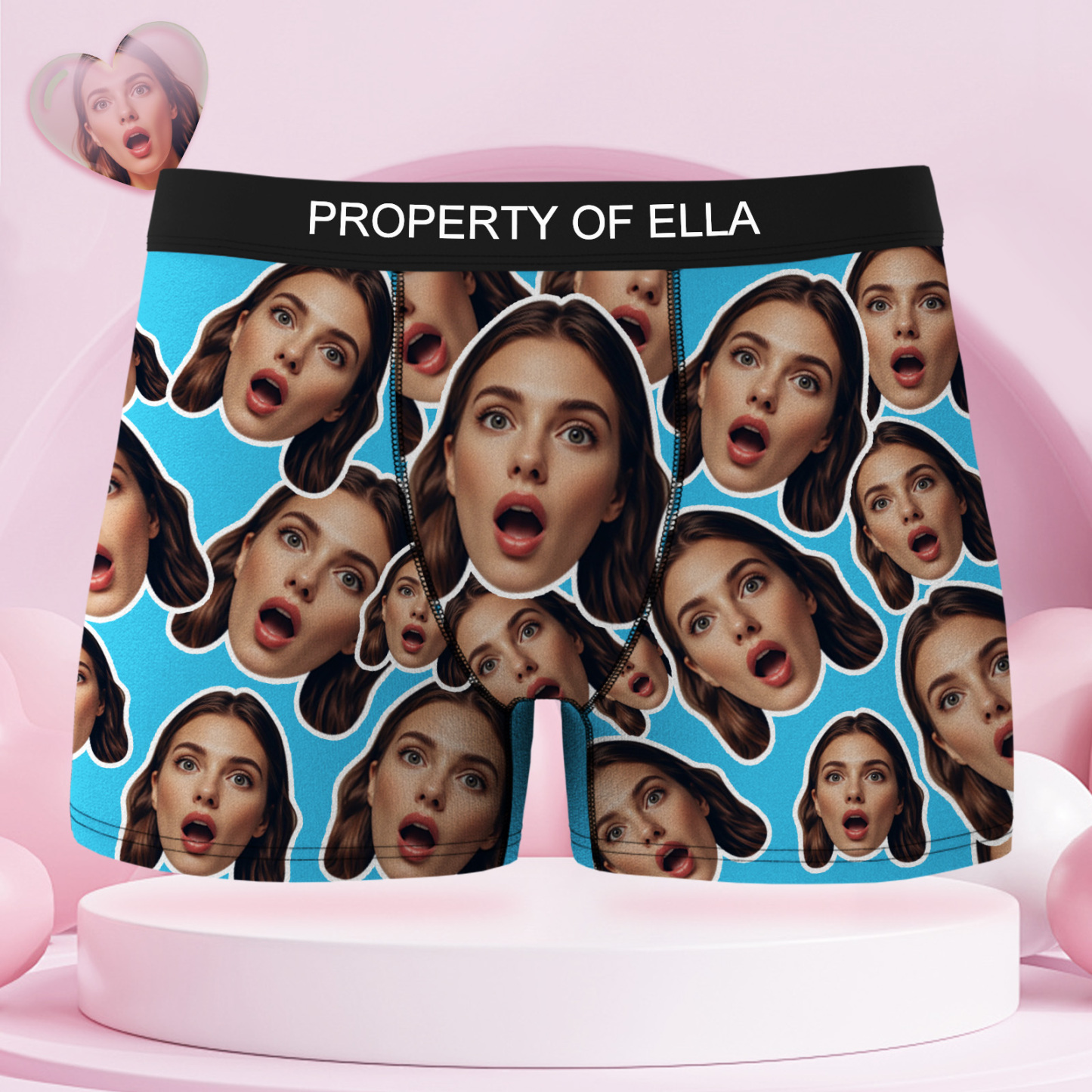 Valentijnsdag Geschenken Aangepaste Mash Gezicht Boxershorts Heren Gezicht Ondergoed Grappige Liefhebbers Kerst Boxer Cadeau - SokkenFoto