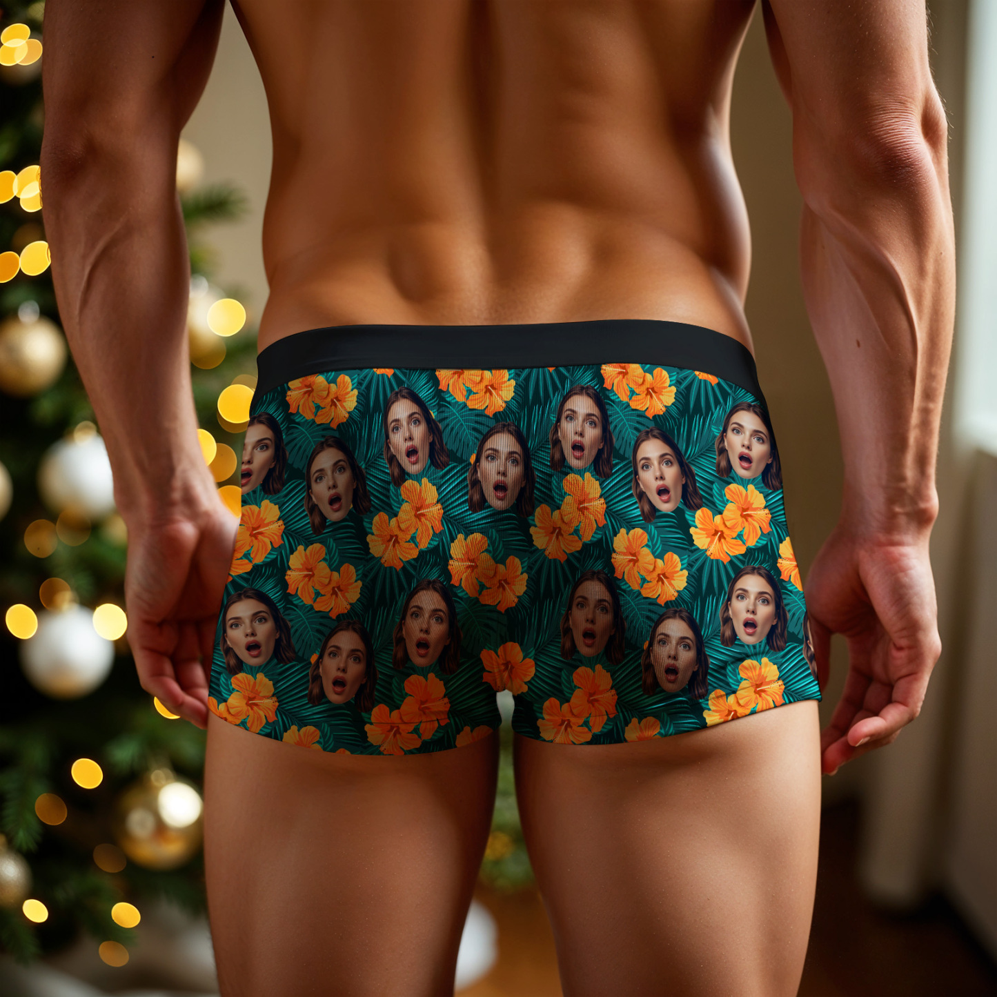 Valentijnsdag Geschenken Aangepaste Mash Gezicht Boxershorts Heren Gezicht Ondergoed Grappige Liefhebbers Boxer Valentijnsdag Cadeau - SokkenFoto