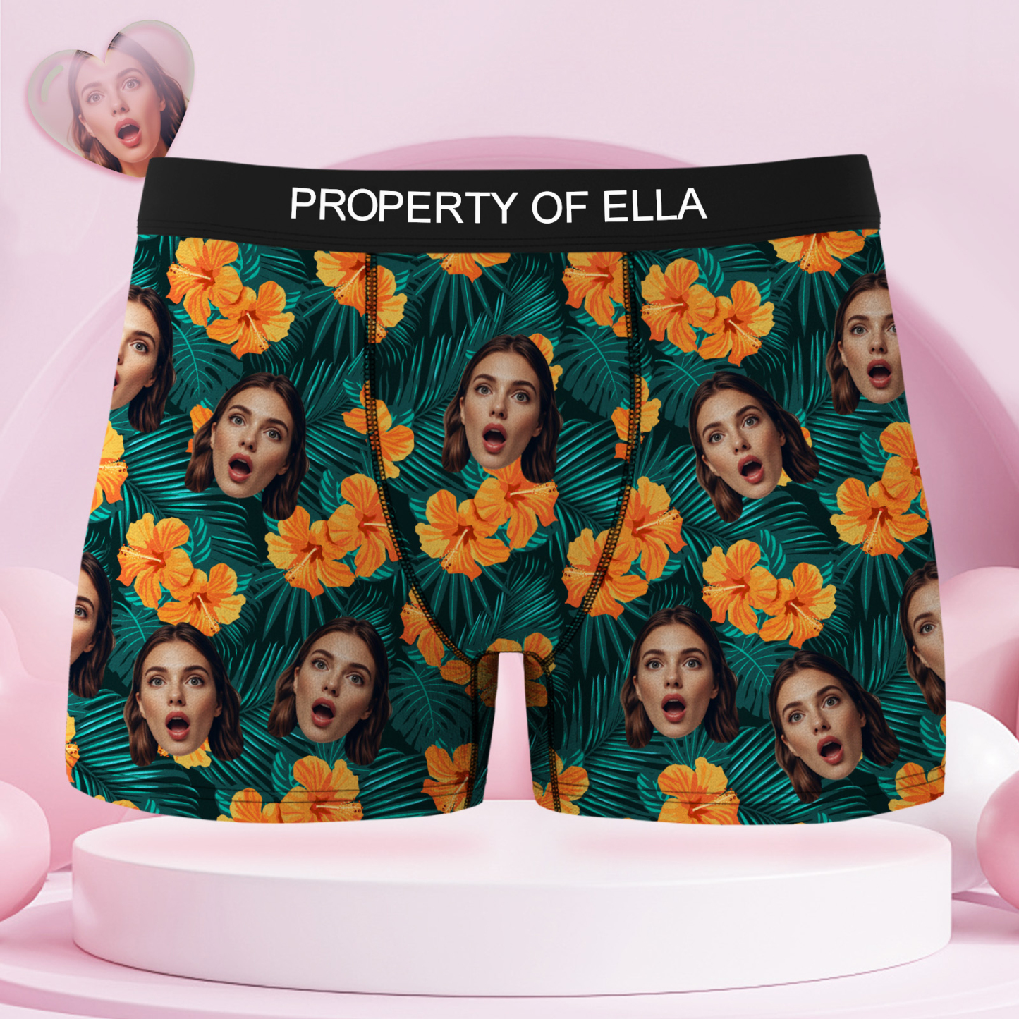 Valentijnsdag Geschenken Aangepaste Mash Gezicht Boxershorts Heren Gezicht Ondergoed Grappige Liefhebbers Boxer Valentijnsdag Cadeau - SokkenFoto