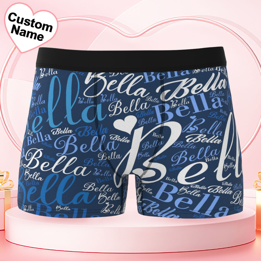 Gepersonaliseerde Herenboxershorts Met Naam En Tekst - SokkenFoto