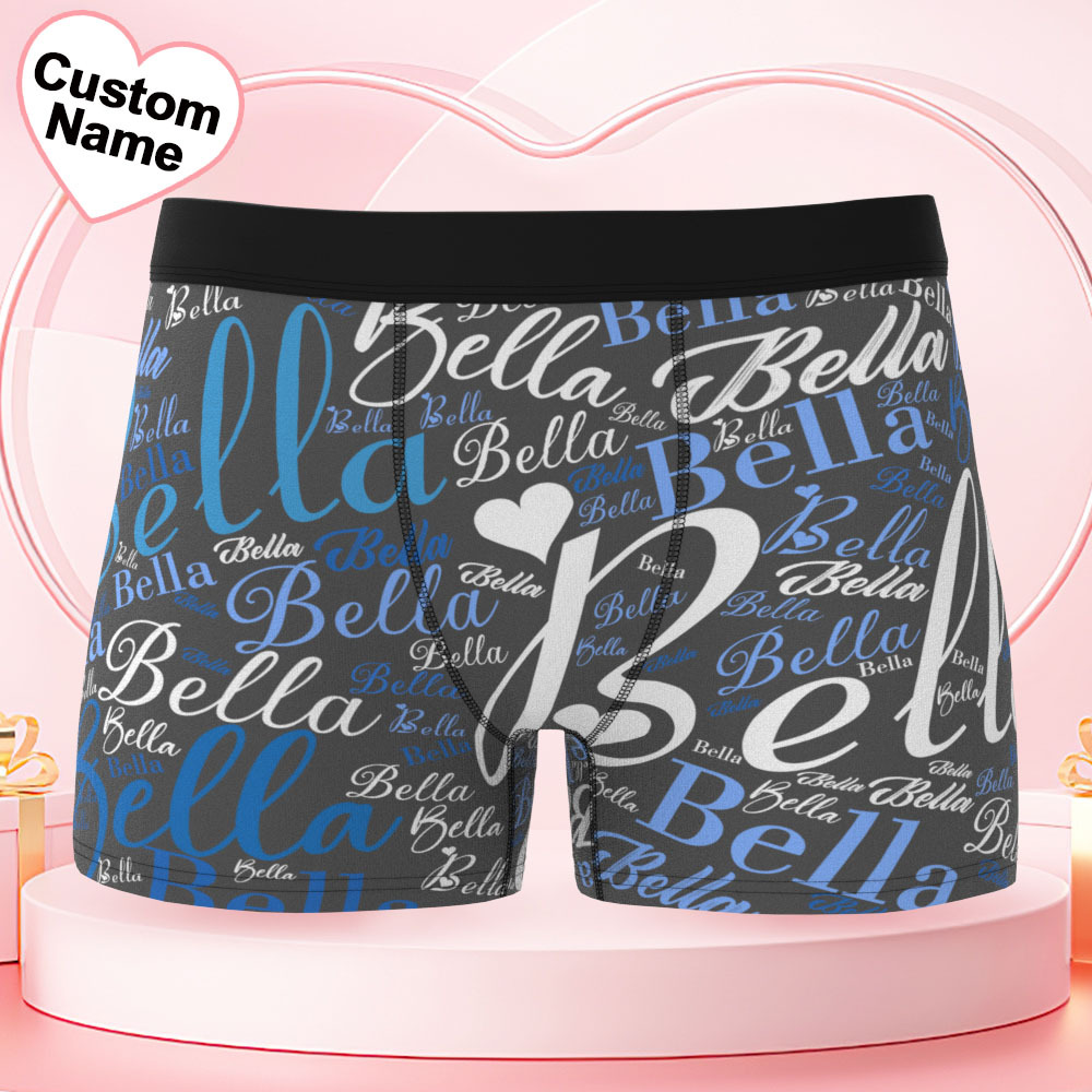 Gepersonaliseerde Herenboxershorts Met Naam En Tekst - SokkenFoto