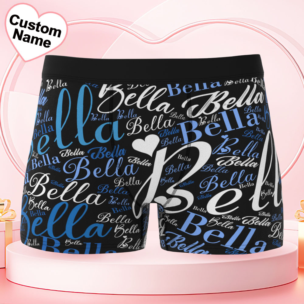 Gepersonaliseerde Herenboxershorts Met Naam En Tekst - SokkenFoto