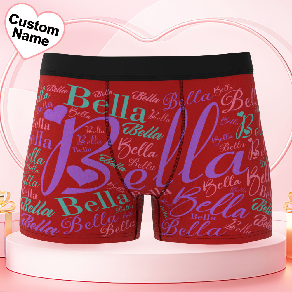 Gepersonaliseerde Herenboxershorts Met Naam En Hartje - SokkenFoto