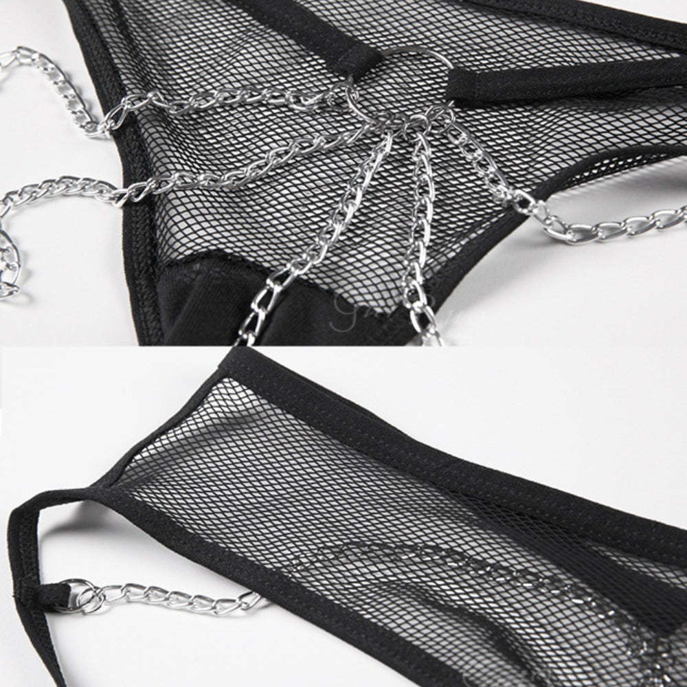 Aangepaste Sexy Strings Met Sieraden Crystal Letter Naam Damesondergoed Cadeau Voor Haar - SokkenFoto