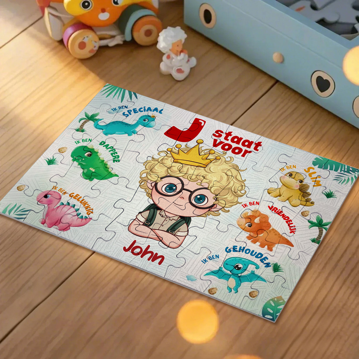 Legpuzzel Gepersonaliseerd - Gelukkige Verjaardag | Cadeau Voor Kleinkind - Cadeau Voor Kinderen - Trendy 2024 Nieuw 2024 - Gepersonaliseerde Puzzel