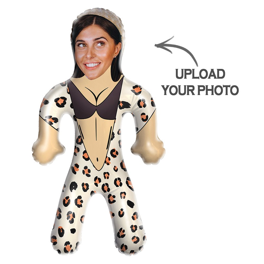 Gepersonaliseerde Opblaaspoppen Grappig Sexy Badpak/zwembad Opblaasbare Minime Ballon Aangepaste Gezicht Air Minime Voor Feestartikelen - SokkenFoto