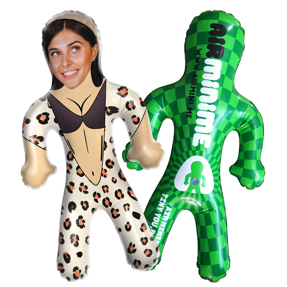Gepersonaliseerde Opblaaspoppen Grappig Sexy Badpak/zwembad Opblaasbare Minime Ballon Aangepaste Gezicht Air Minime Voor Feestartikelen - SokkenFoto