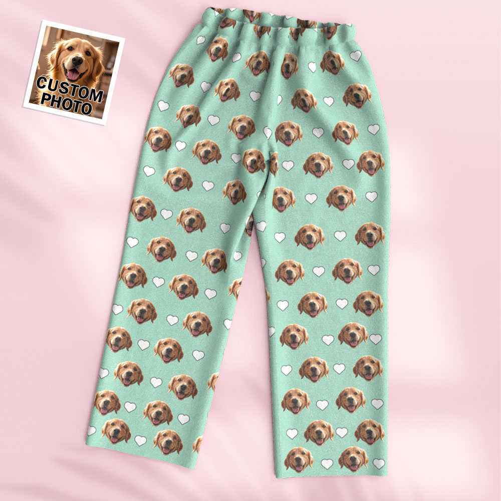 Gepersonaliseerde Pyjama Met Lange Mouwen En Fotoharten